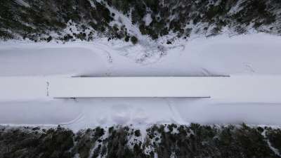 冬天 雪 桥 路 森林 雪堆 霜 自然 景观 树木 弃