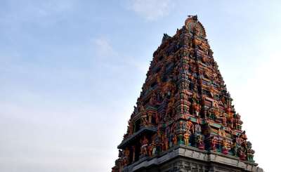 印度教 Panchalingeshwara 寺庙 班加罗尔 游客 圣