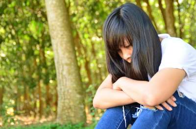 女孩 伤心 思维 背景 无聊 悲伤 哭泣 心态 哭泣 哭泣