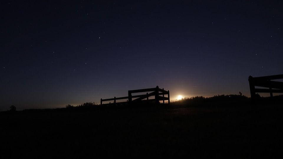 天空, 晚上, 星空, 夜晚, 景观