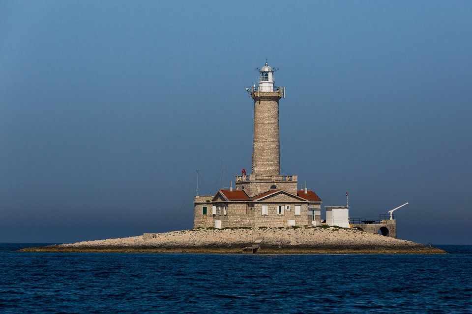 灯塔, 塔, 海岸, 海上, Daymark, 天堂, 建造, 海