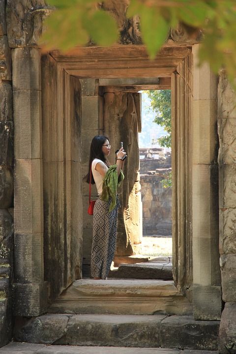 吴哥 废墟 柬埔寨 寺庙 建筑学 去旅行 佛教 亚洲 高棉语