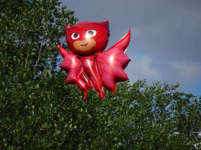 Pjmasks 睡衣的英雄 超级英雄 气球 氦气 飞行 空气 天堂