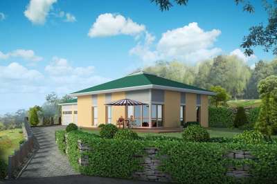 单一家庭住宅 别墅 渲染 可视化 建筑学 可视化 3D 建筑可视化
