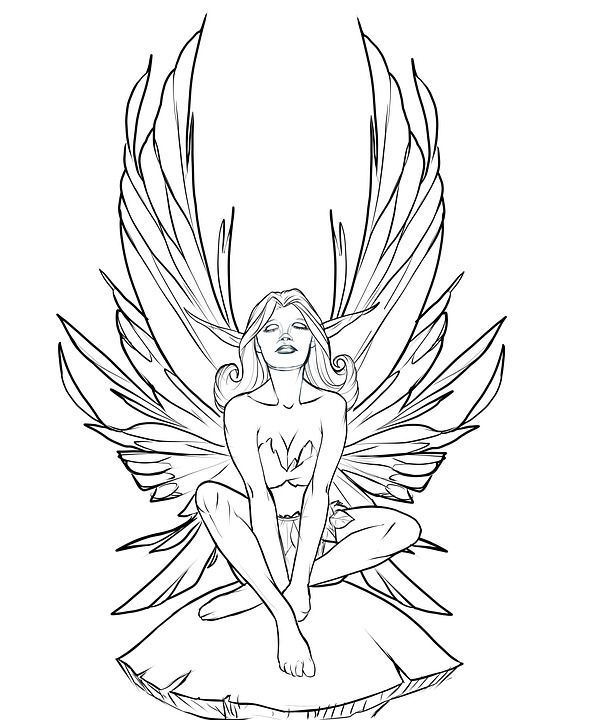 仙女 妖精 蘑菇 画画 设计 女性 性感的 俏皮的 美丽的