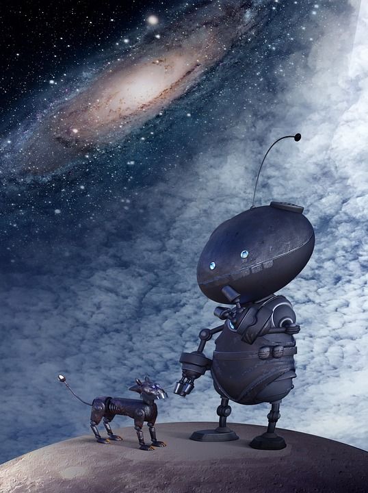 家 丢失的 独自的 宇宙 机器人 太空行走 情绪 星星 孤独