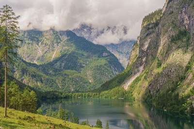 上部湖 湖 山 高山湖泊 山景观 阿尔卑斯山 景观 自然