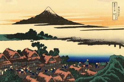 富士山 日本 日落 日出 湖 火山 村庄 日本人 亚洲人