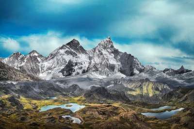 山 雪 景观 泻湖 自然 亲爱的