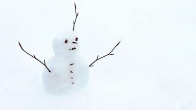 雪人 雪 冬天 堆雪人 白色的 寒冷的 冬季景观