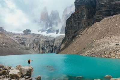 裴恩 湖 山 游客 旅游 自然 风景 水 山脉 旅行