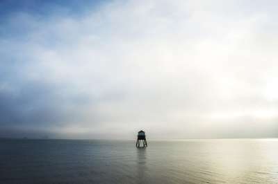 灯塔 塔 日出 海岸 海 海洋 岗楼 Dovercourt 海景