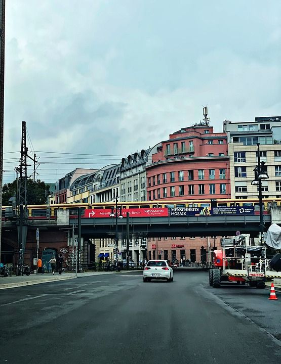 柏林 德国 火车 Bvg 路 桥 铁路 街道 运输 交通