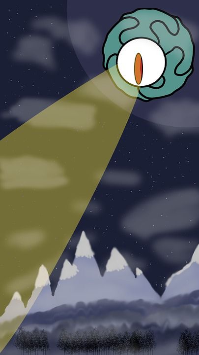 眼睛 外星人 怪物 外星 幻想 卡通片 漫画 恶棍 夜晚