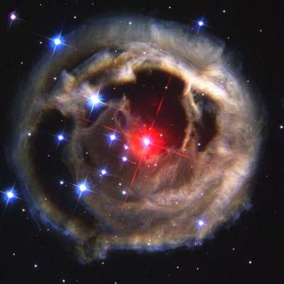 V838 单核动物 星系 V838 星期一 明亮的红色新星 红新星