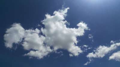 云 蓝色的 天空 太阳 白色的 广告空间 阳光明媚 环境 摄影