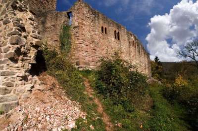 Neckarsteinach 城堡 废墟 堡垒 中世纪