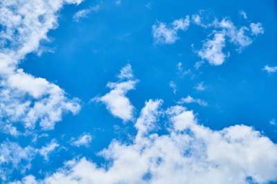 天空 云 蓝色的 白色的 气氛 大气 空气 空间 干净的 宽敞