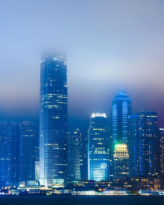 香港 赛博朋克 亚洲 旅行 夜晚 结构 文化 户外的 日本人