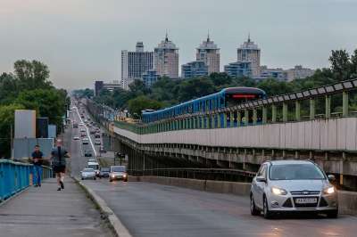 基辅 城市 路 交通 火车 地铁 乌克兰 桥 道路交通 运输