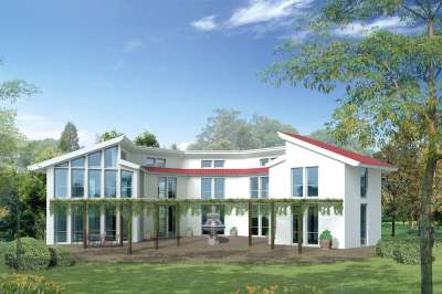 单一家庭住宅 别墅 渲染 可视化 建筑学 可视化 3D 建筑可视化