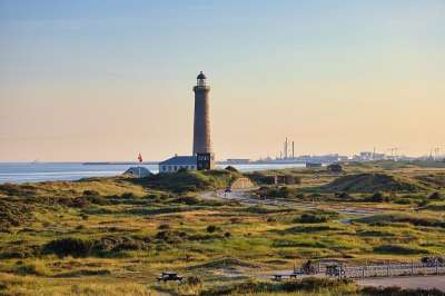 灯塔 地标 海岸 塔 海岸线 海滨 海 波罗的海 北海 景观
