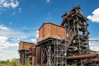 杜伊斯堡 钢厂 工厂 行业 老的 建筑学 重工业 工业建筑