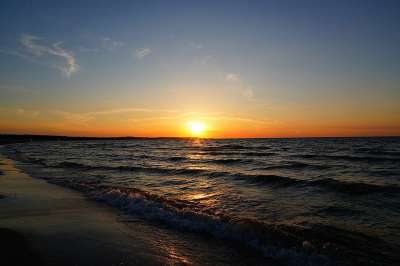 海 日落 天空 假期 波浪 海岸 支撑