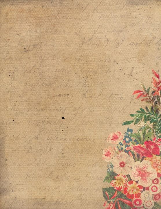 复古纸 花卉复古纸 花纸 可打印纸 数码纸 背景 花卉背景 花朵