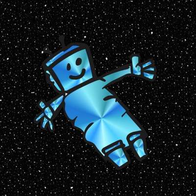 卡通片 机器人 空间 星星 星域 宇航员 黑色卡通 黑色的星星