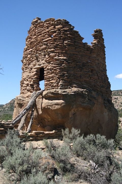 废墟 特鲁比塔 新墨西哥 Anasazi 沙漠 纳瓦霍人