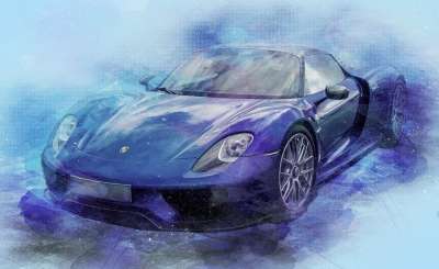 汽车 保时捷918 Spyder 混合动力车 混合型引擎 驾驶