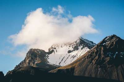 云 山 景观 自然 蓝色的 户外 岛 旅行 蓝色的天性