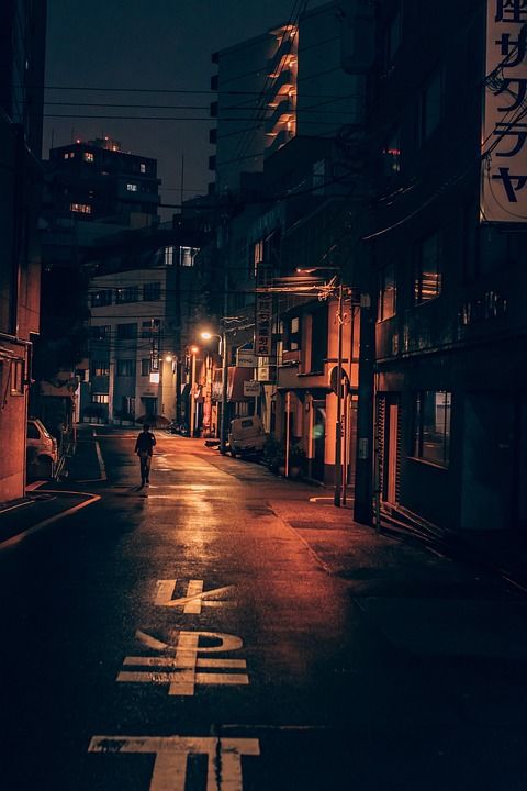东京 街道 独自的 人 走 步行 一个人走 日本 胡同 建筑物