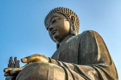 雕像 佛 雕塑 宗教 旅行 香港 观光 金子 地标 灵性