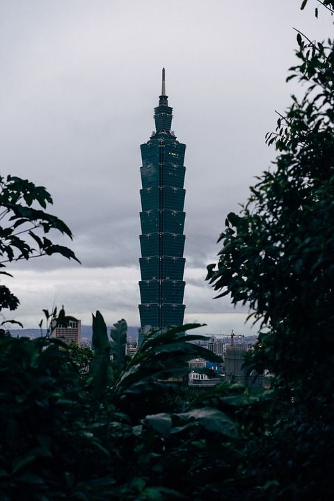 台北101 摩天大楼 台北 塔 结构 建造 地标 城市 天空
