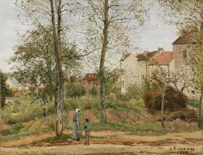 卡米耶 · Pissaro 绘画 布面油画 艺术的 自然 目睹 天空
