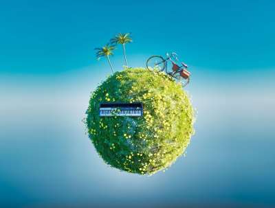 世界 行星 棕榈树 自行车 键盘 钢琴 放松 思维 草本植物