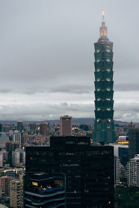 台北101 摩天大楼 台北 塔 结构 建造 地标 城市 天空