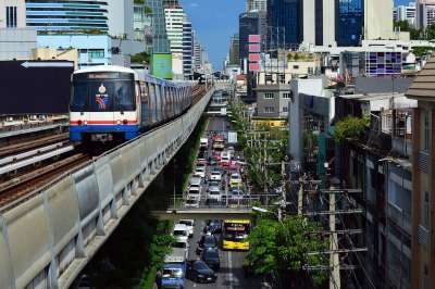运输 市中心 曼谷 交通 地铁 空中电车 防弹少年团 泰国 汽车
