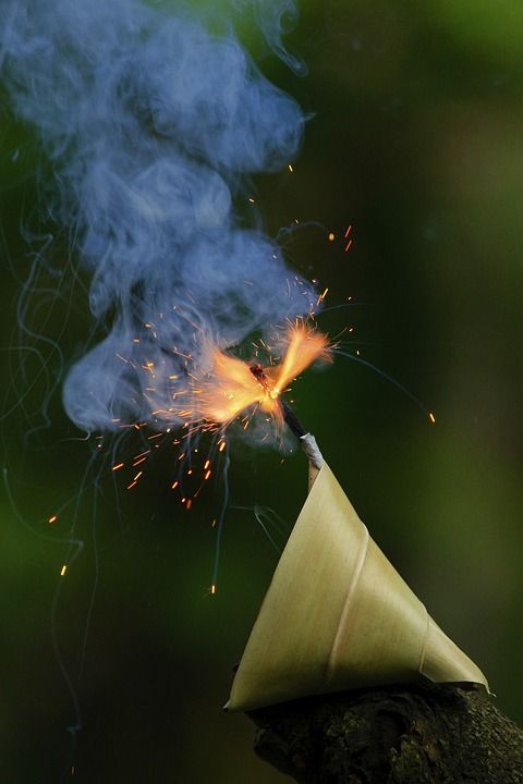 烟火 节日 光 屠妖节 排灯节 庆典 幸福 烟花 颜色 印度教