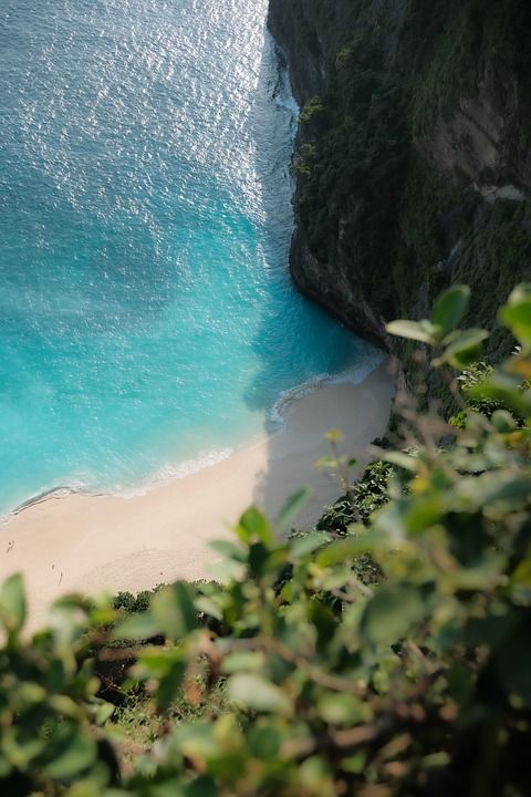 海滩 巴厘岛 努沙佩尼达 印度尼西亚 自然 森林 景观 天堂