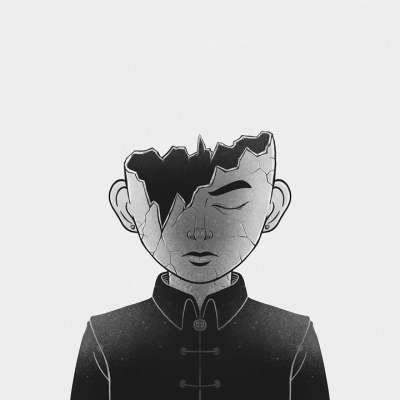 男人 僵尸 爬行 卡通片 绘画 想象力 幻想 创造力 画画