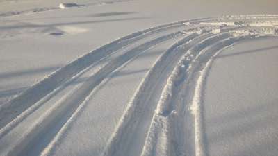 轮胎痕迹 感觉 雪 车道 新西兰 冬天 汽车 胎 曲线