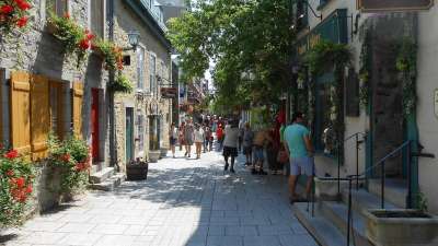 魁北克市 魁北克 镇 城市 街道 商店 城市的 旅游 购物