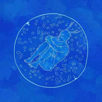绘画 细胞 睡觉 冥想 鹿角 蓝色的冥想 蓝色的睡眠 蓝色的漆