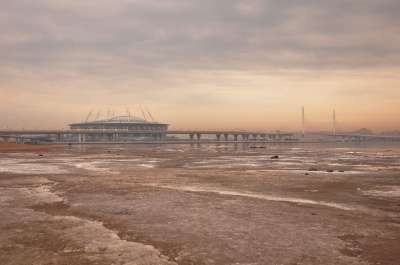 水 海滩 海 砂 天空 继续竞技场 圣彼得堡 俄罗斯 湾