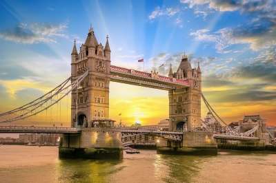塔桥 伦敦 流动 伦敦大桥 日落 黄昏 英国 地标 桥 建筑学