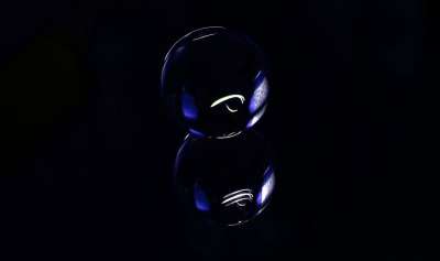 水晶球摄影 光绘 子弹 灯 多彩多姿的 魔术 长期接触 反射
