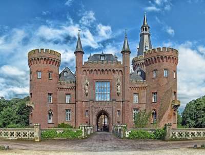 Bedburg 口 德国 城堡 莫伊兰 建造 结构 历史的 地标